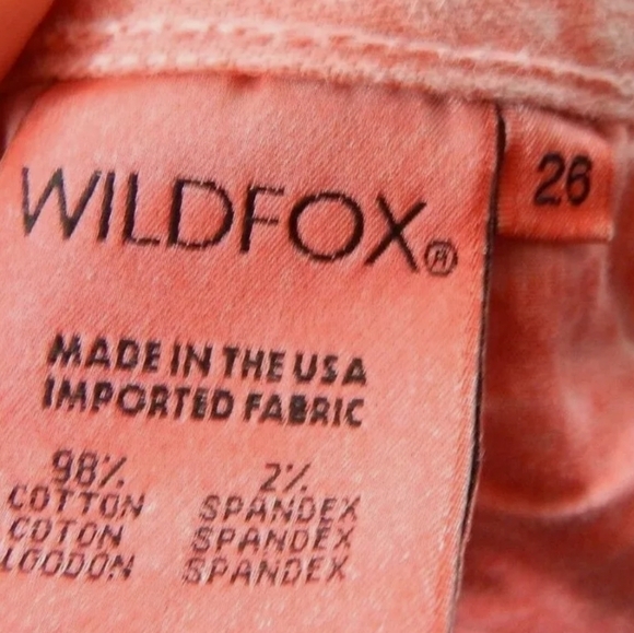 Wildfox Michelle Slouchy Boyfriend Jean Shorts Vintage Lifeguard - Picture 4 of 4